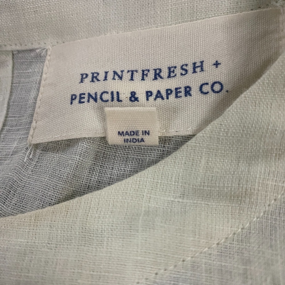 Printfresh Pencil + Paper Co Linen Dress size XL Floral - Picture 4 of 11